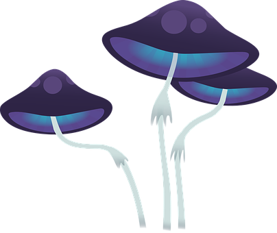 發光夢幻蘑菇 壁紙