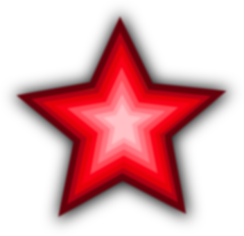 發光紅星圖案 壁紙