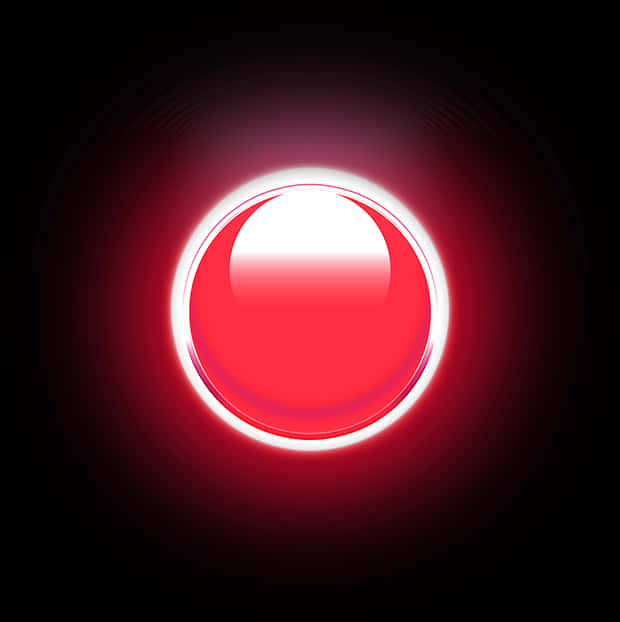 Btn Glow Red - Circle