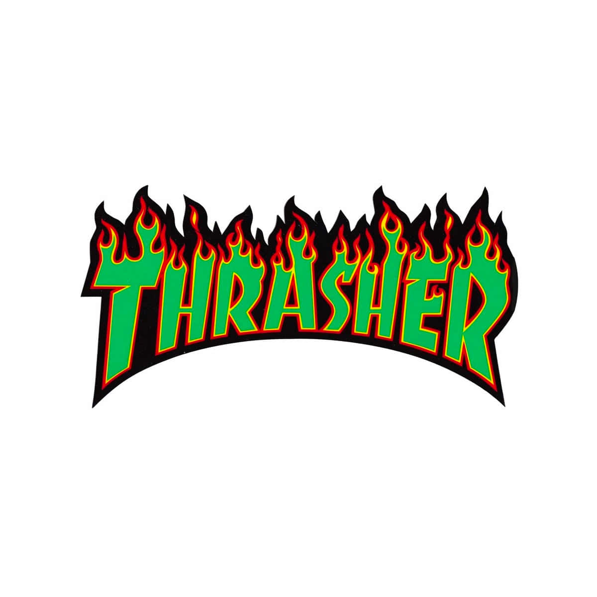 白底火焰Thrasher標誌 壁紙