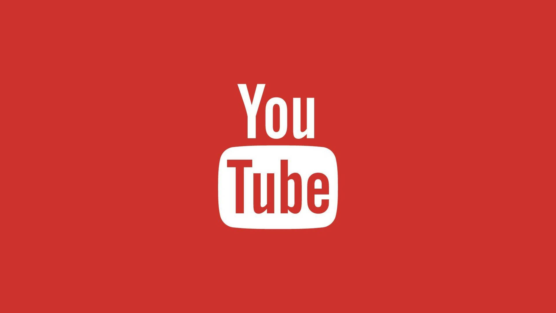 紅色背景上的 YouTube 標誌
