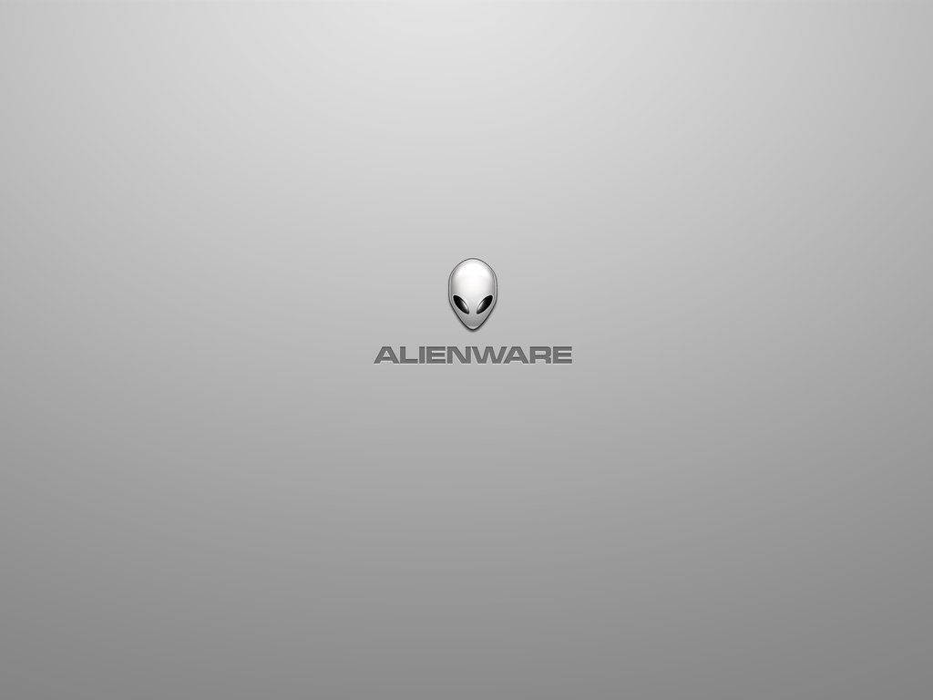 灰色漸變背景上的Alienware標誌