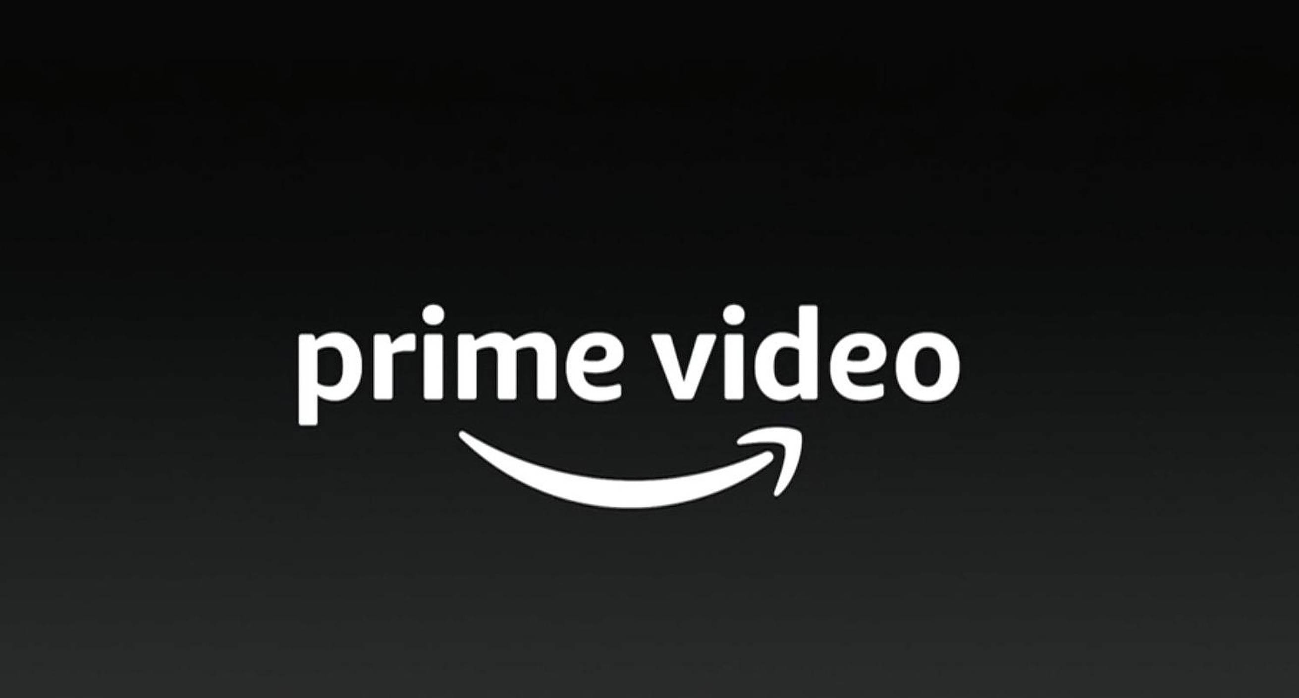 Amazon Prime Video 壁紙 — 白色Amazon Prime Video標誌居中於深色漸變背景上。