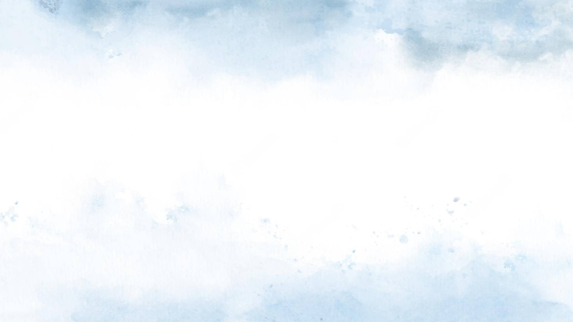 帶有柔和藍白雲朵的水彩天空。