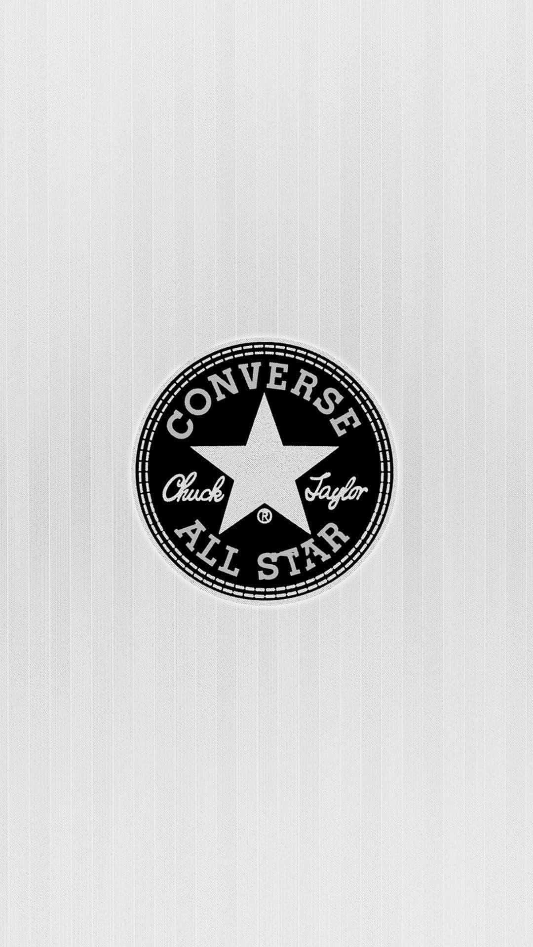 白色背景上的 Converse 標誌 壁紙