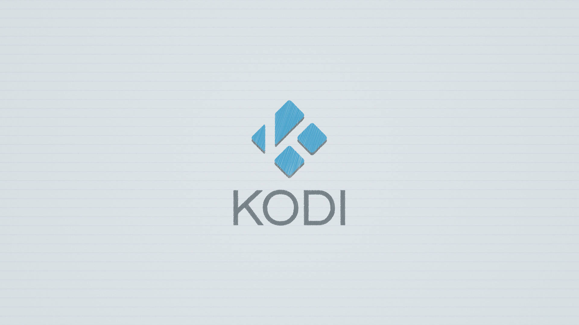 Kodi媒體播放器標誌在紋理灰色背景上