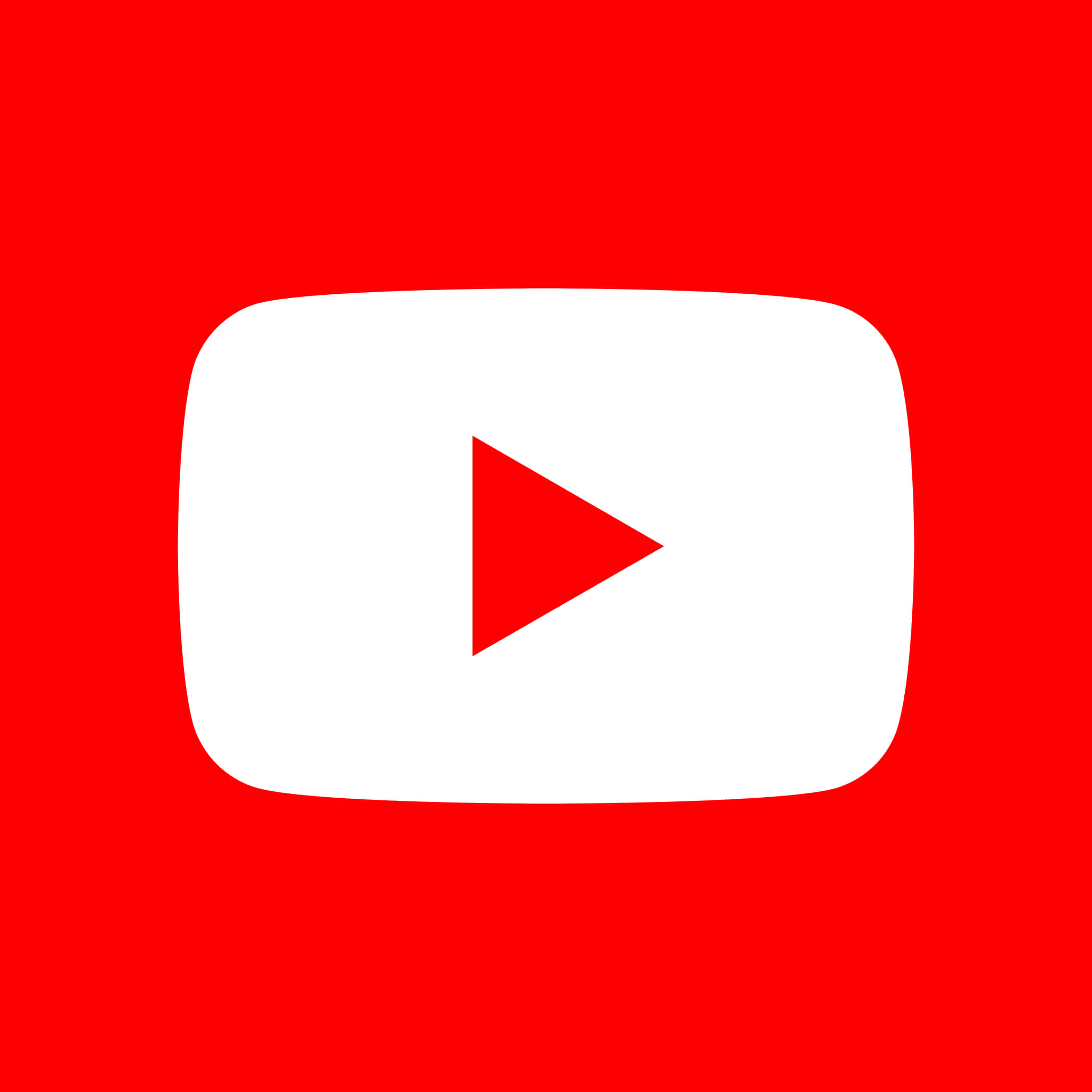白色背景上的YouTube標誌 壁紙