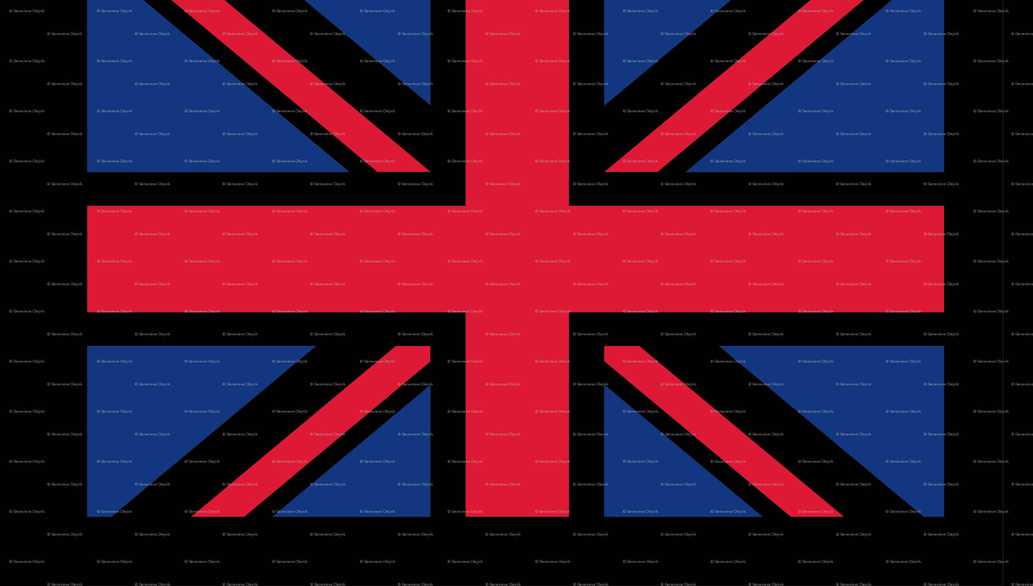 白色背景上的英國國旗 壁紙 — 黑色背景上以鮮明紅、白、藍幾何圖案呈現的英國國旗。