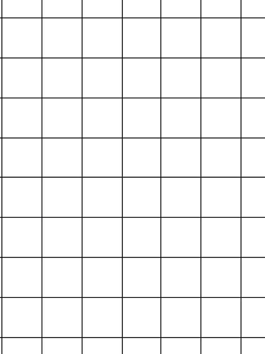 Black And White Squares 桌布 壁紙 — 白色背景上黑色線條的簡潔極簡網格圖案。