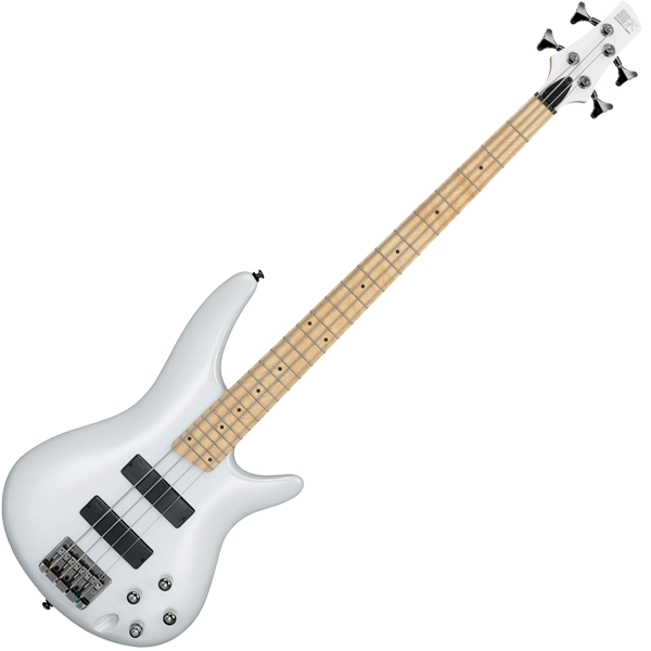 白色電結他低音結他 壁紙