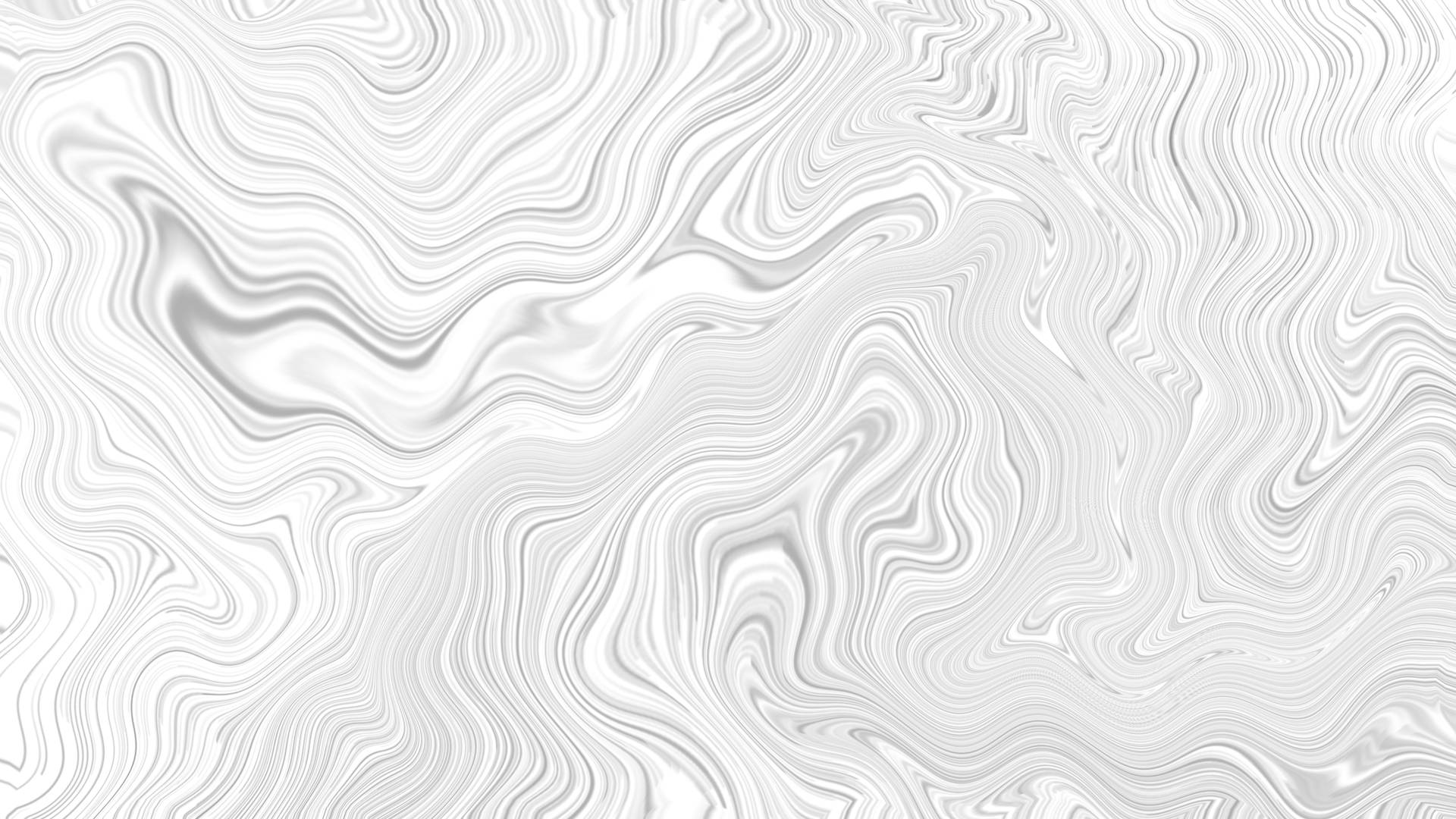 白色和灰色的抽象波浪線條形成光滑的大理石紋理。