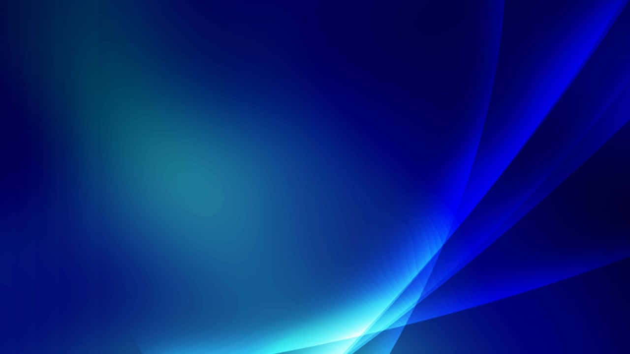 抽象藍色數位藝術，帶有發光光條和漸變色調。