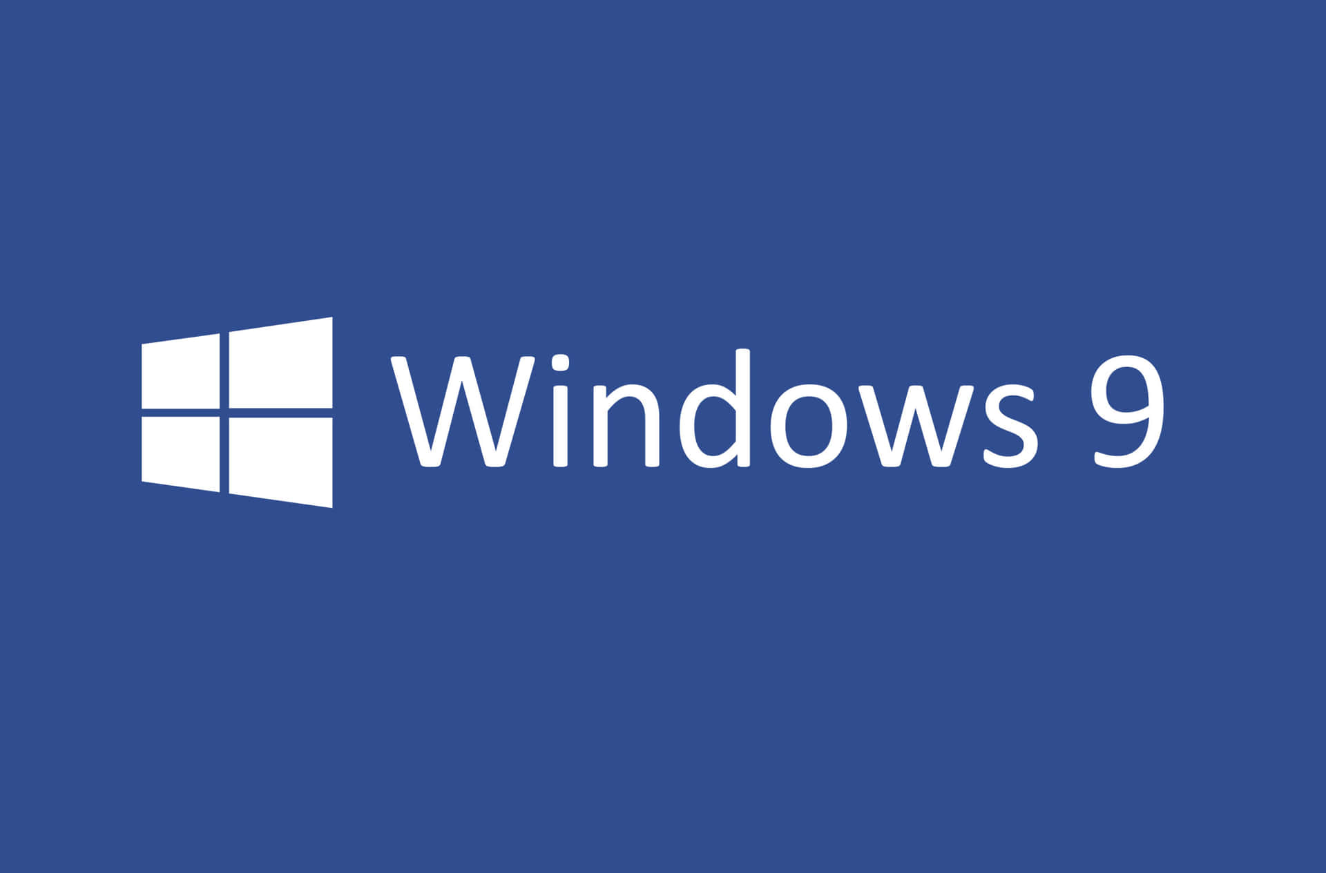 藍色背景上的Windows 9標誌