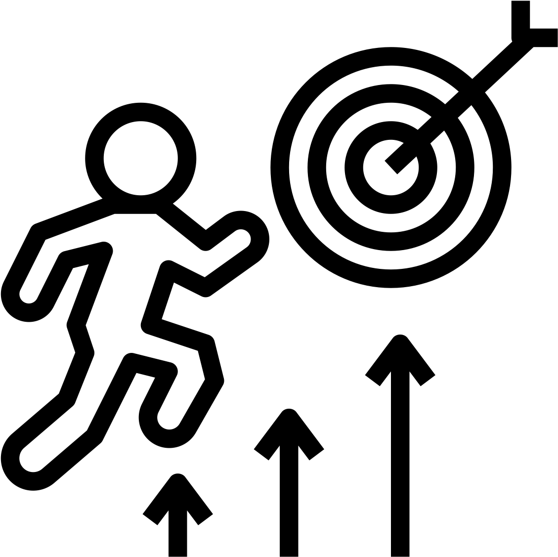 目標導向動力圖標 壁紙 — 純黑色背景，沒有可見的元素或紋理。