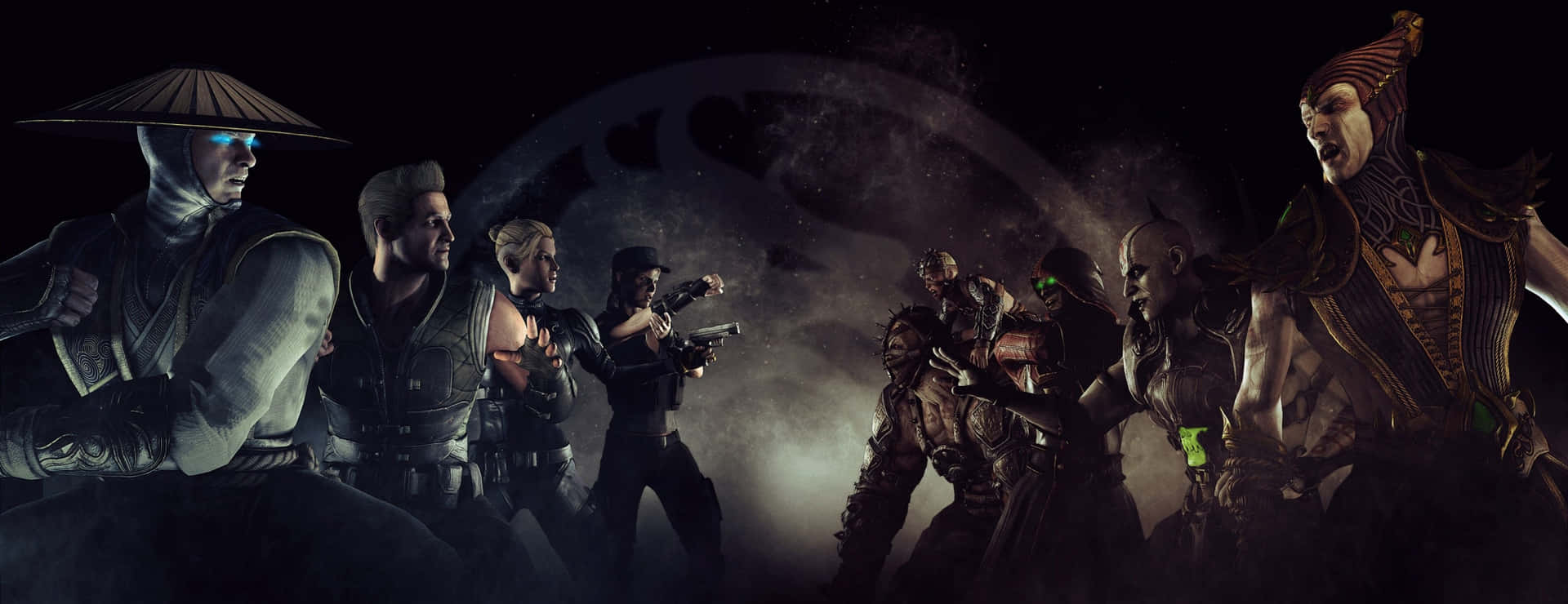 Mortal Kombat 戰士以黑暗科幻戰鬥姿態對抗宇宙背景