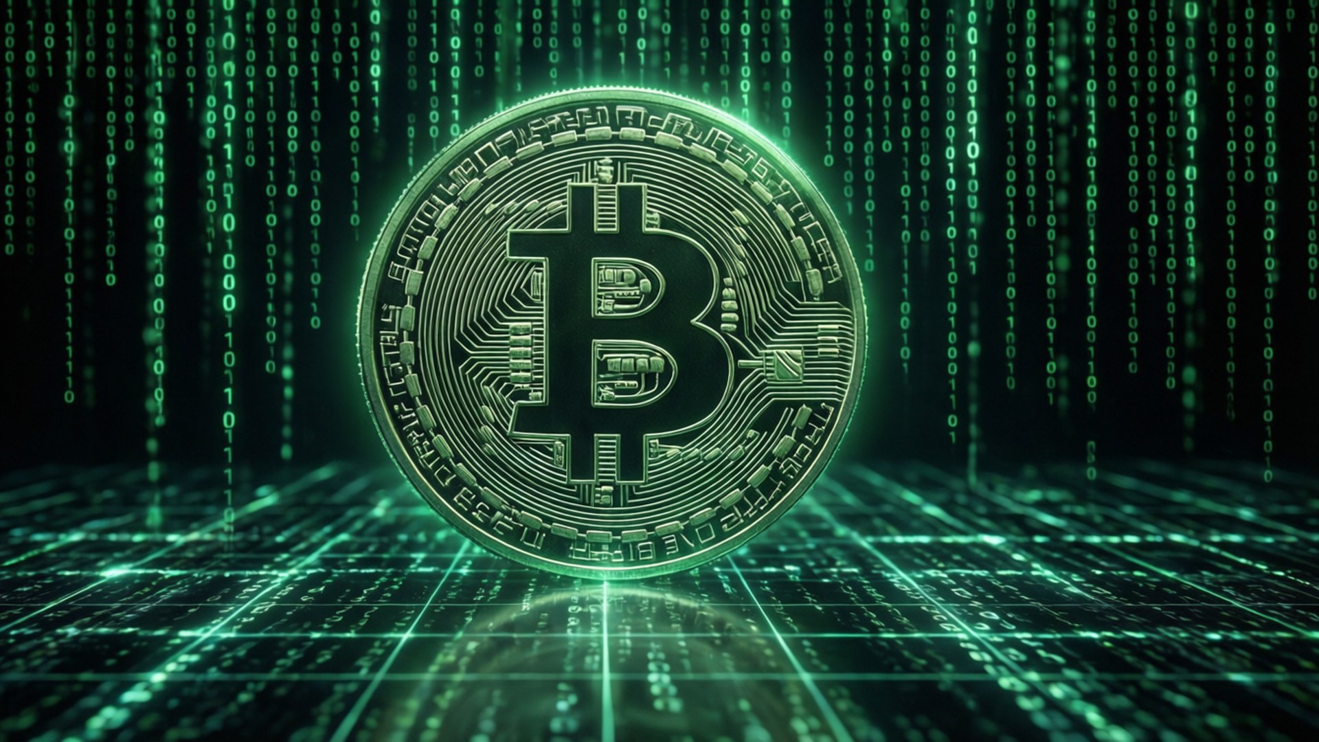 矩陣比特幣 壁紙