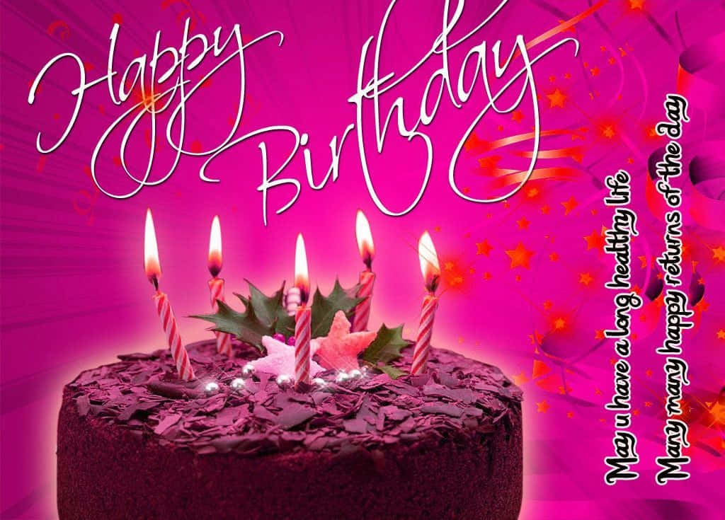 祝你生日充滿歡樂、愛同好多開心時刻！ 壁紙