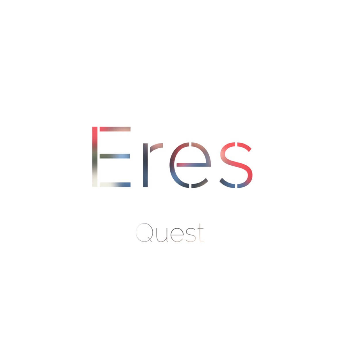 白色背景上帶有漸變紅藍文字的 Eres Quest 標誌。