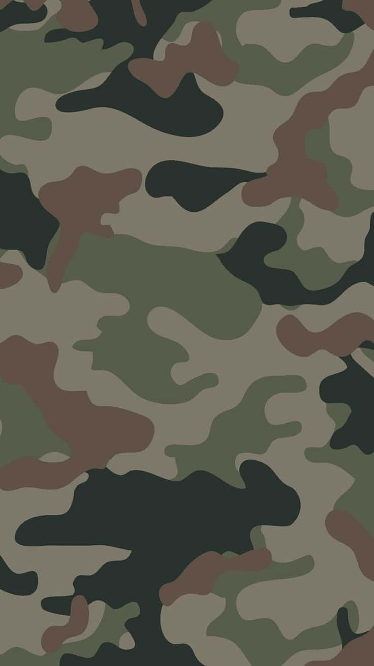 用於軍服和戶外裝備的森林迷彩圖案。