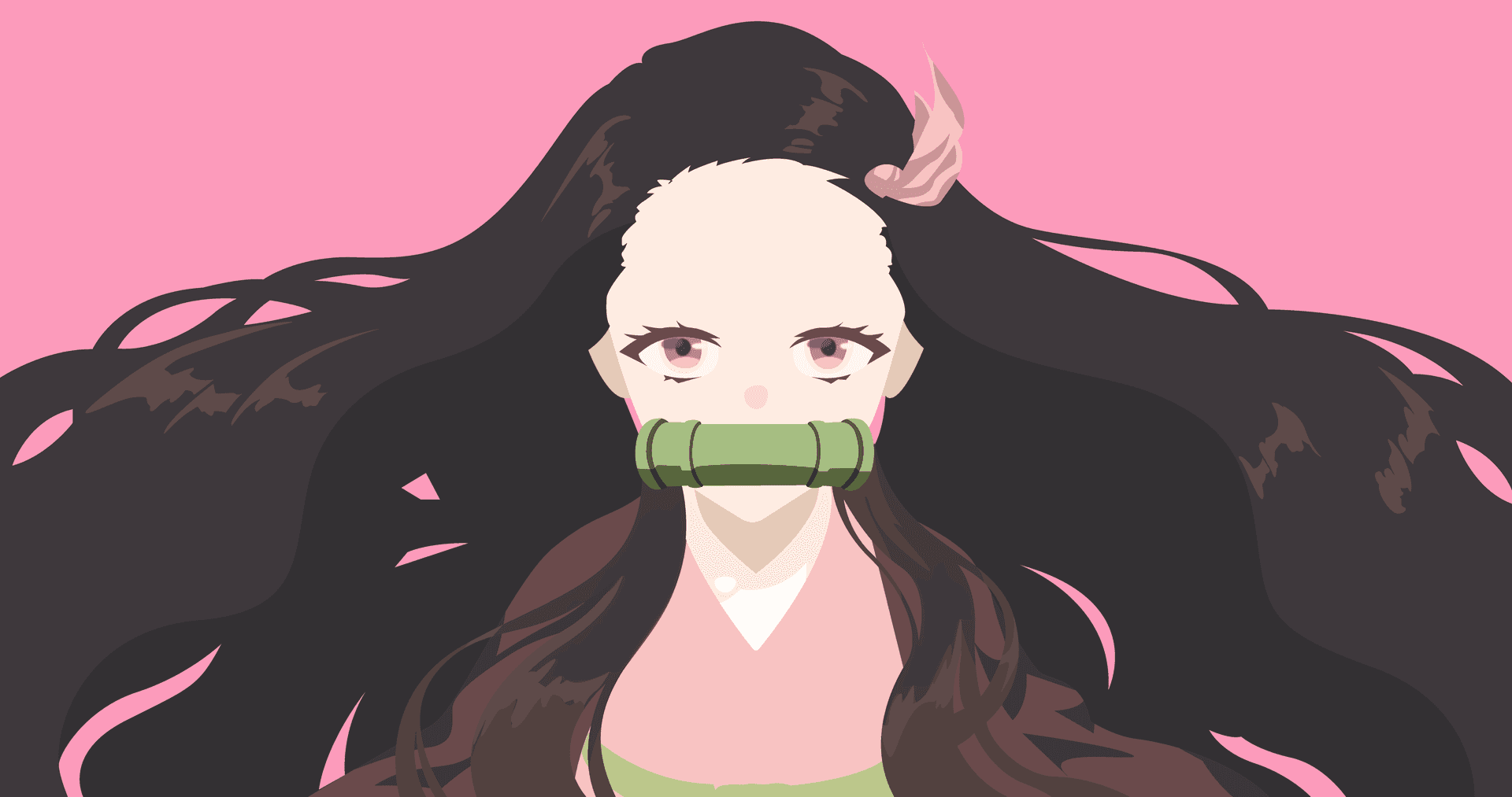 祢豆子背景 — 鬼滅之刃 火鬼 壁紙