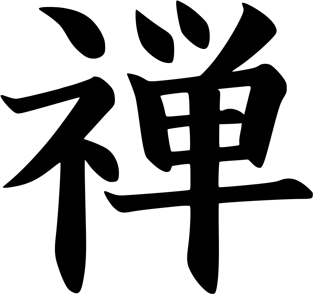 禪宗日文字符 壁紙 — 純黑色背景，沒有可見的元素或細節。