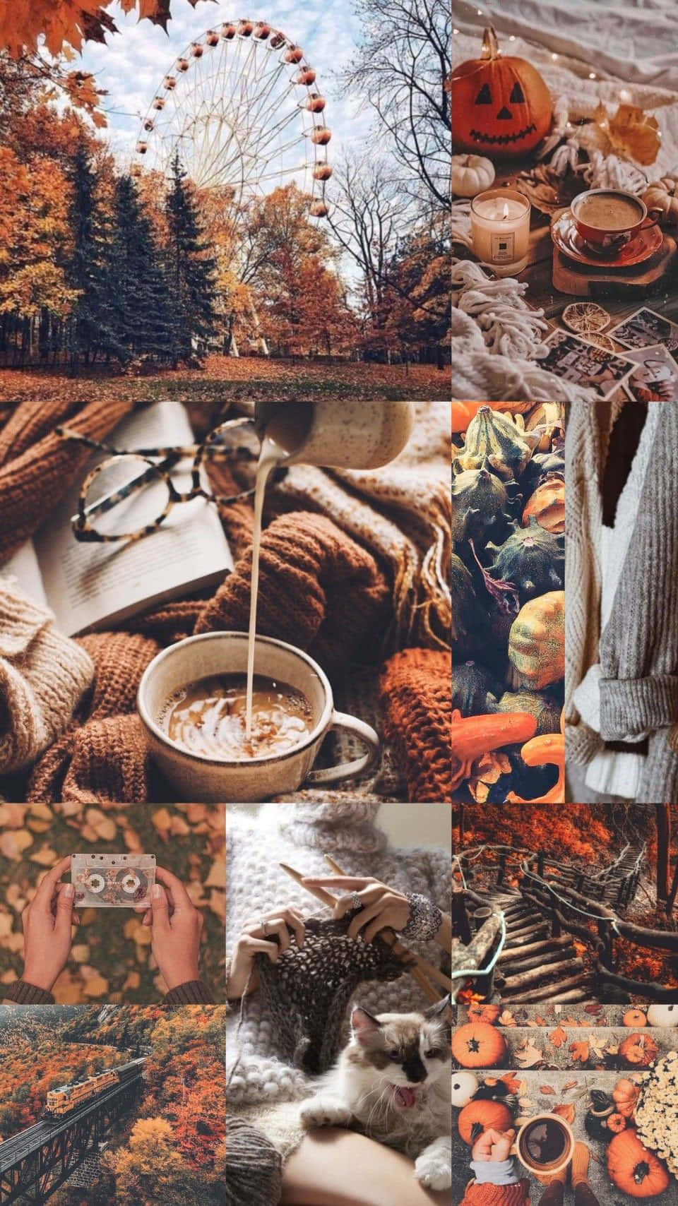 秋天拼貼 - 秋意 - 秋色 - 秋景 - 秋日 - 秋風 - 秋葉 - 秋收 - 秋韻 - 秋思 - 秋暮 壁紙