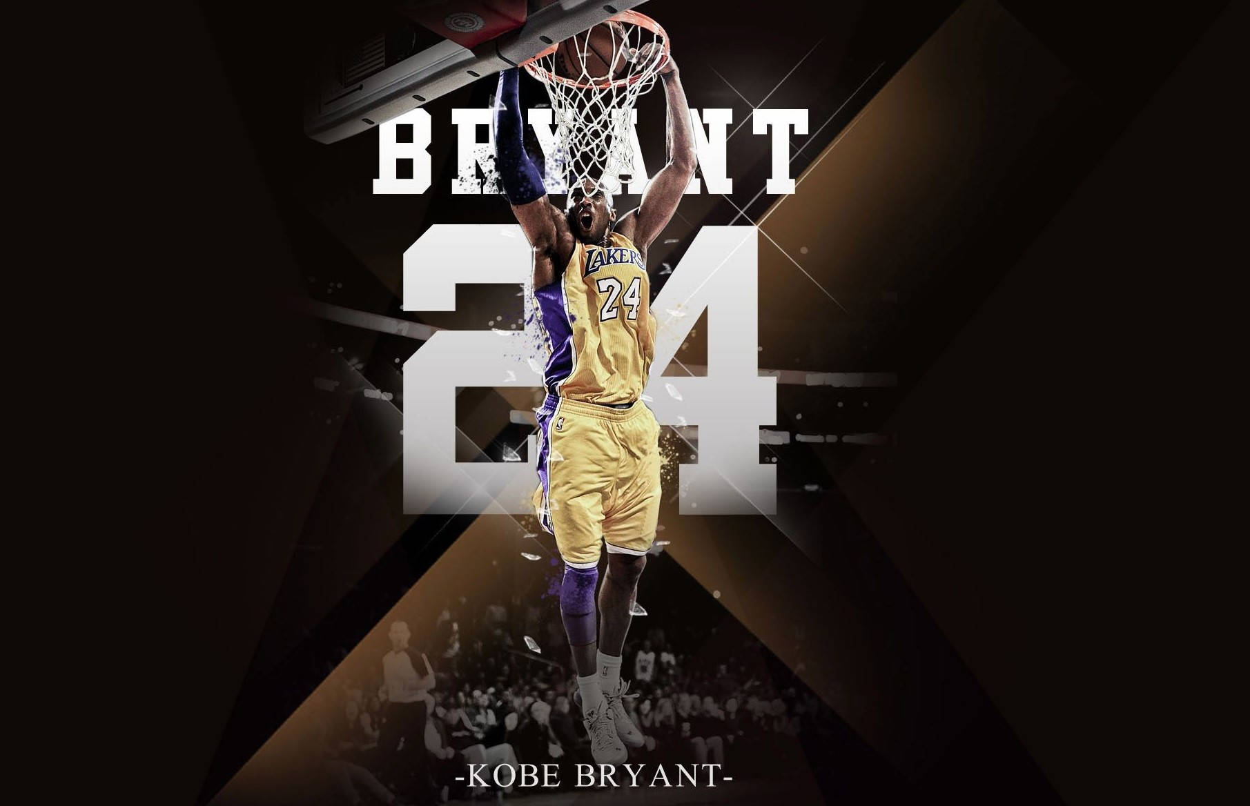 高比拜仁在半空中入樽，身後有 'BRYANT 24' 字樣。