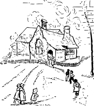 空無一人的教室_黑板 壁紙
