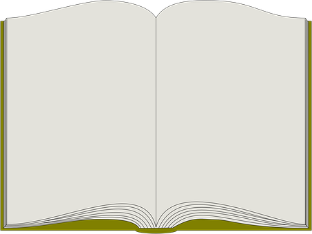 空白打開書本插圖 壁紙