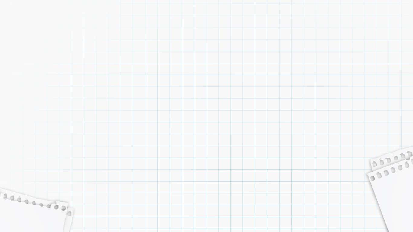 Pastel Minimalist 桌布 壁紙 — 空白方格紙，帶有撕破筆記本角落，營造簡潔極簡的工作空間。