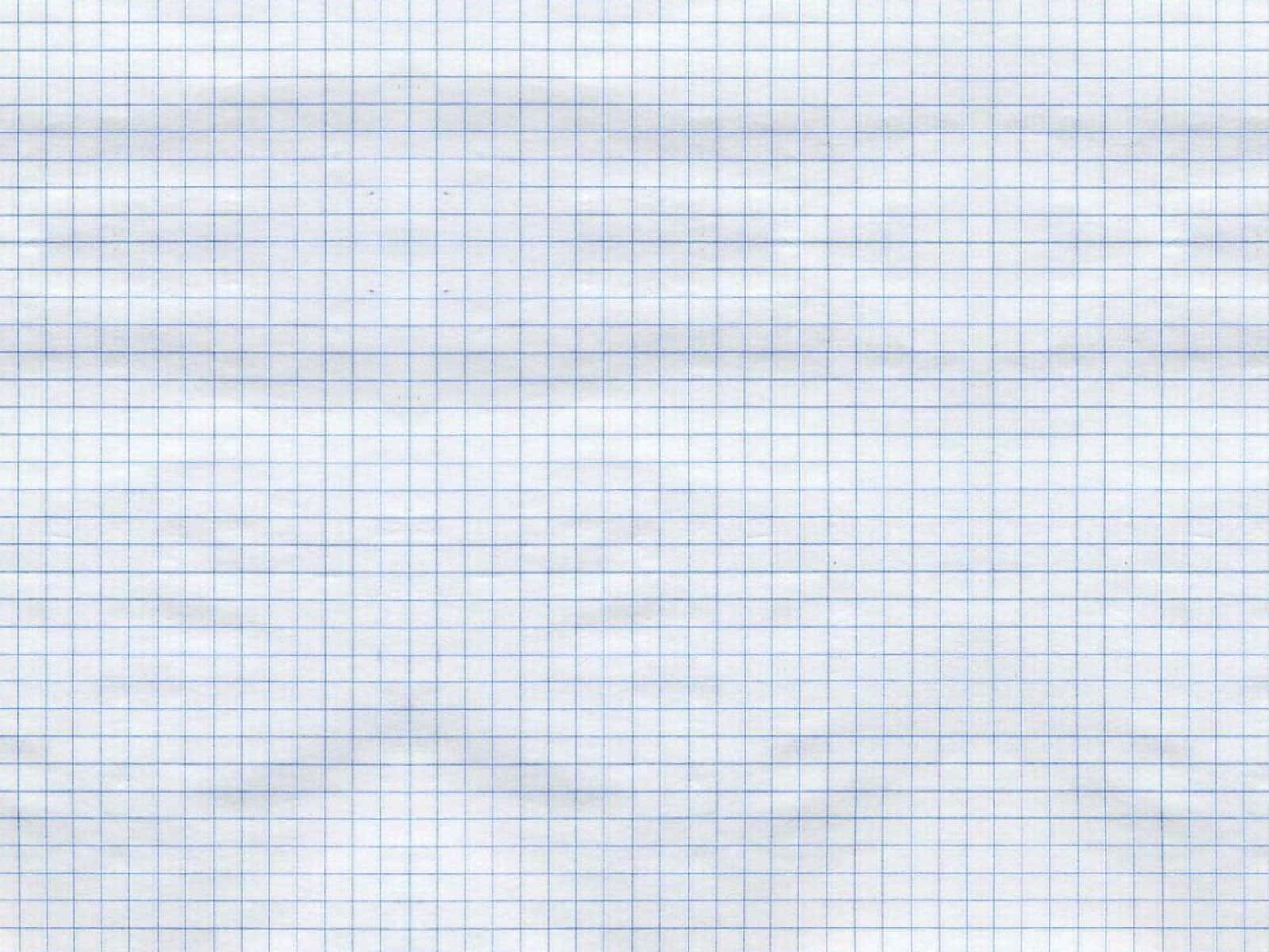 空白方格紙紋理 壁紙 — 白色方格紙微皺的 close-up，細藍色網格線覆蓋整個畫面。