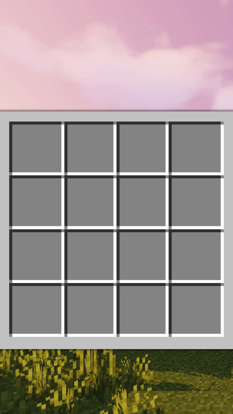 Minecraft窗戶顯示粉紅色天空和草地方塊地形