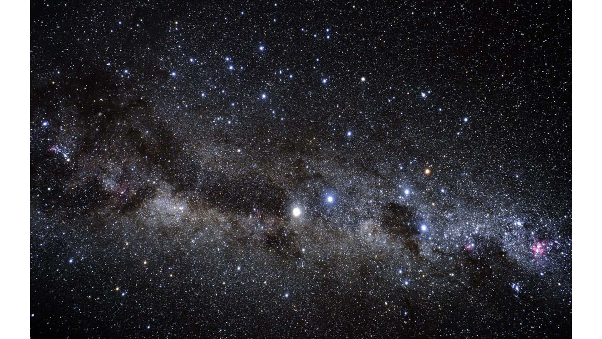夜空中的銀河系，星星和宇宙塵埃