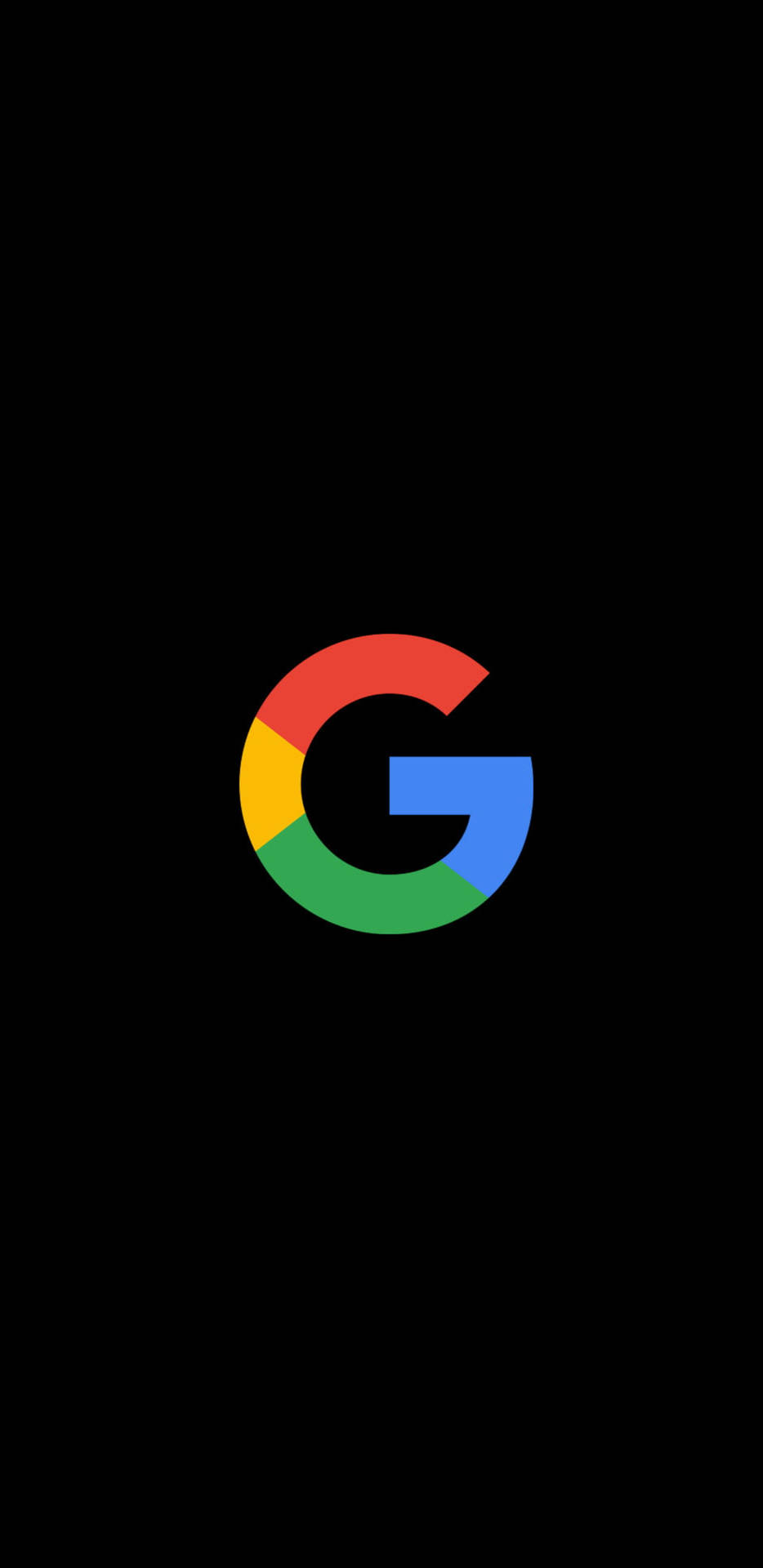 黑色背景上的Google標誌