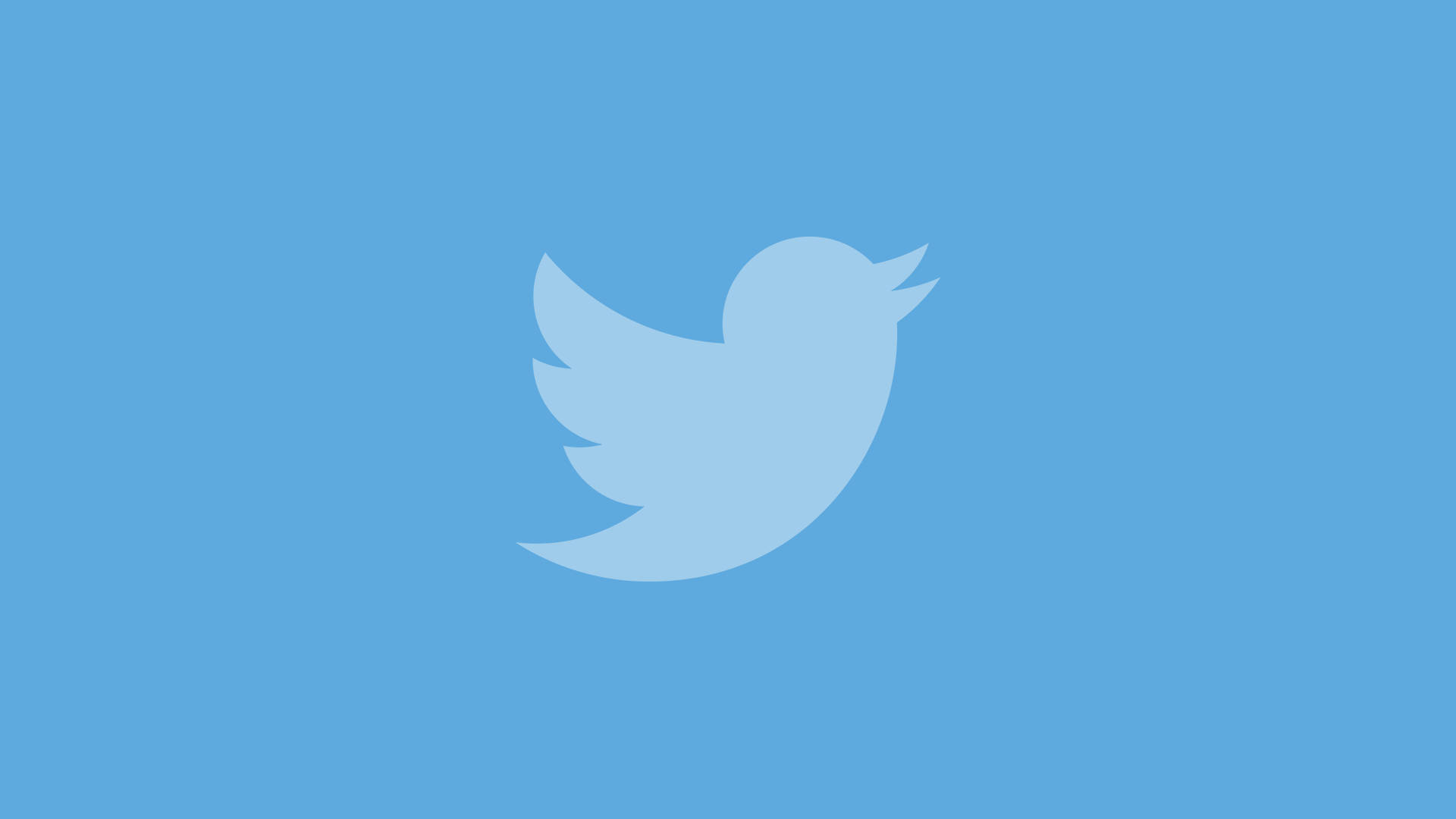 藍色背景上的Twitter鳥標誌