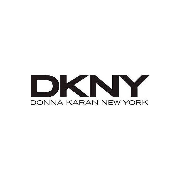 DKNY 時尚品牌標誌，黑色文字，白色背景
