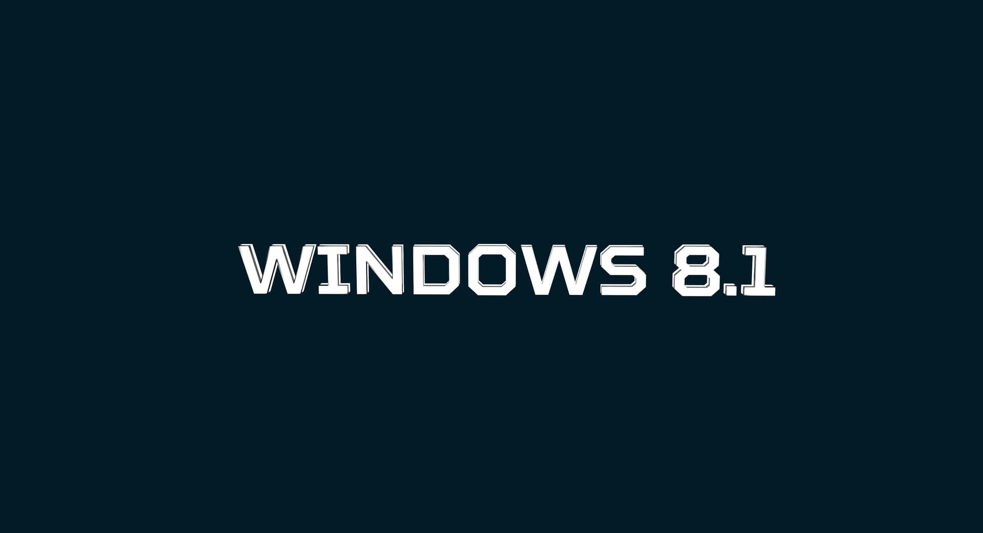 深青色背景上的 Windows 8.1 作業系統標誌