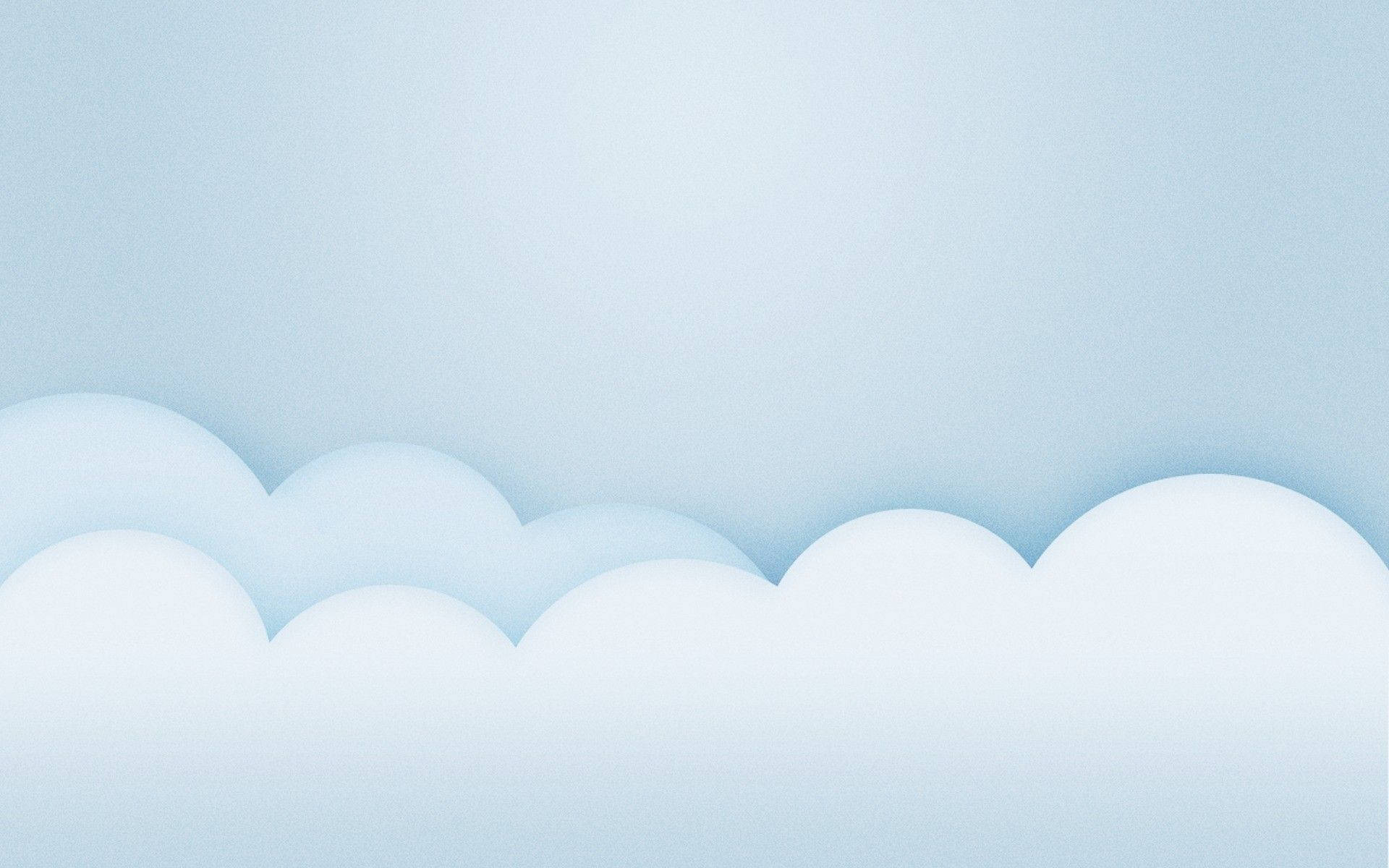 柔和嘅粉藍色雲朵漂浮喺平靜嘅天空漸變色上。