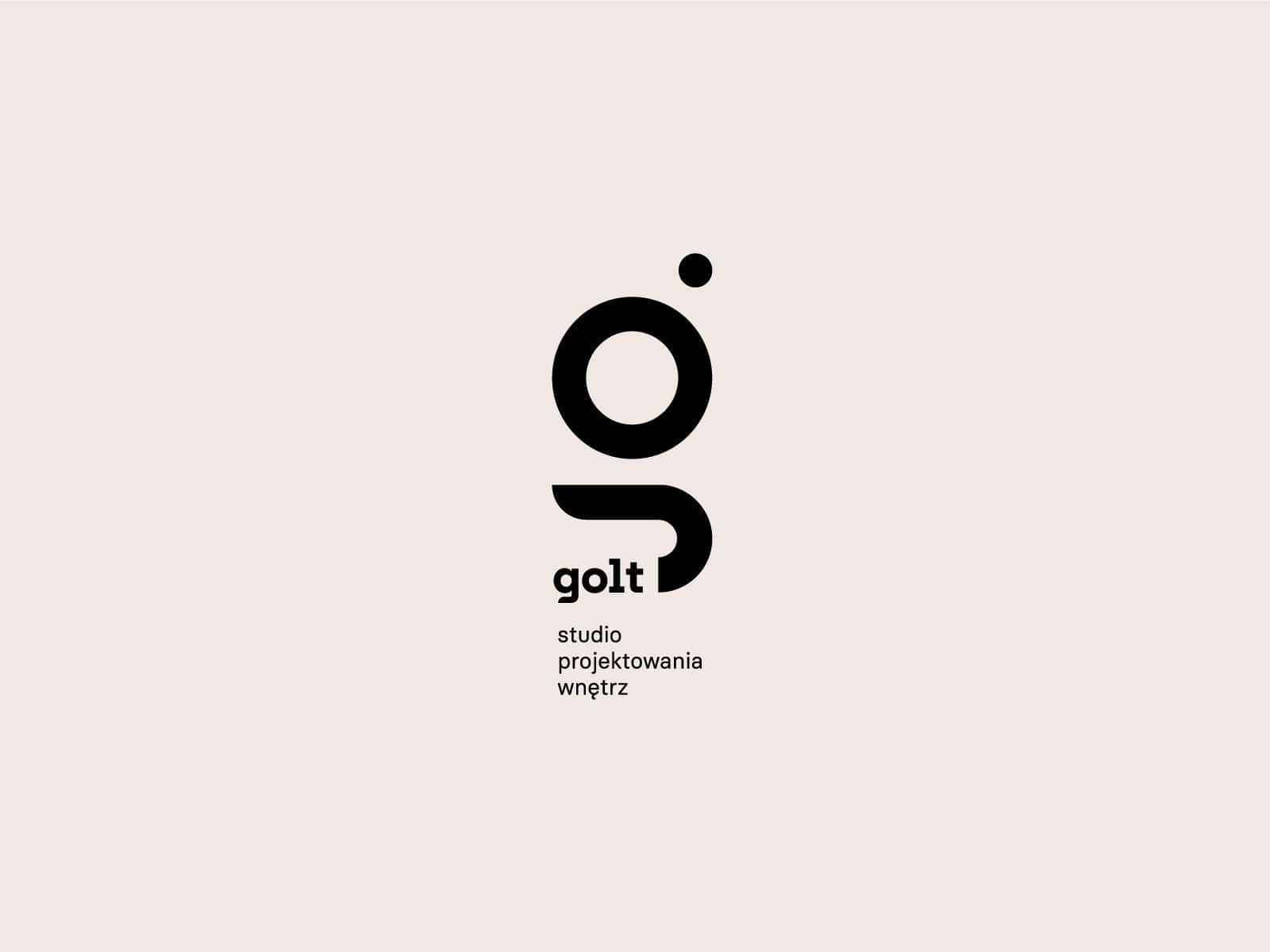 Minimalist Logo 桌布 壁紙 — 簡約標誌，柔軟米色背景上有風格化的黑色字母g，下方有文字。