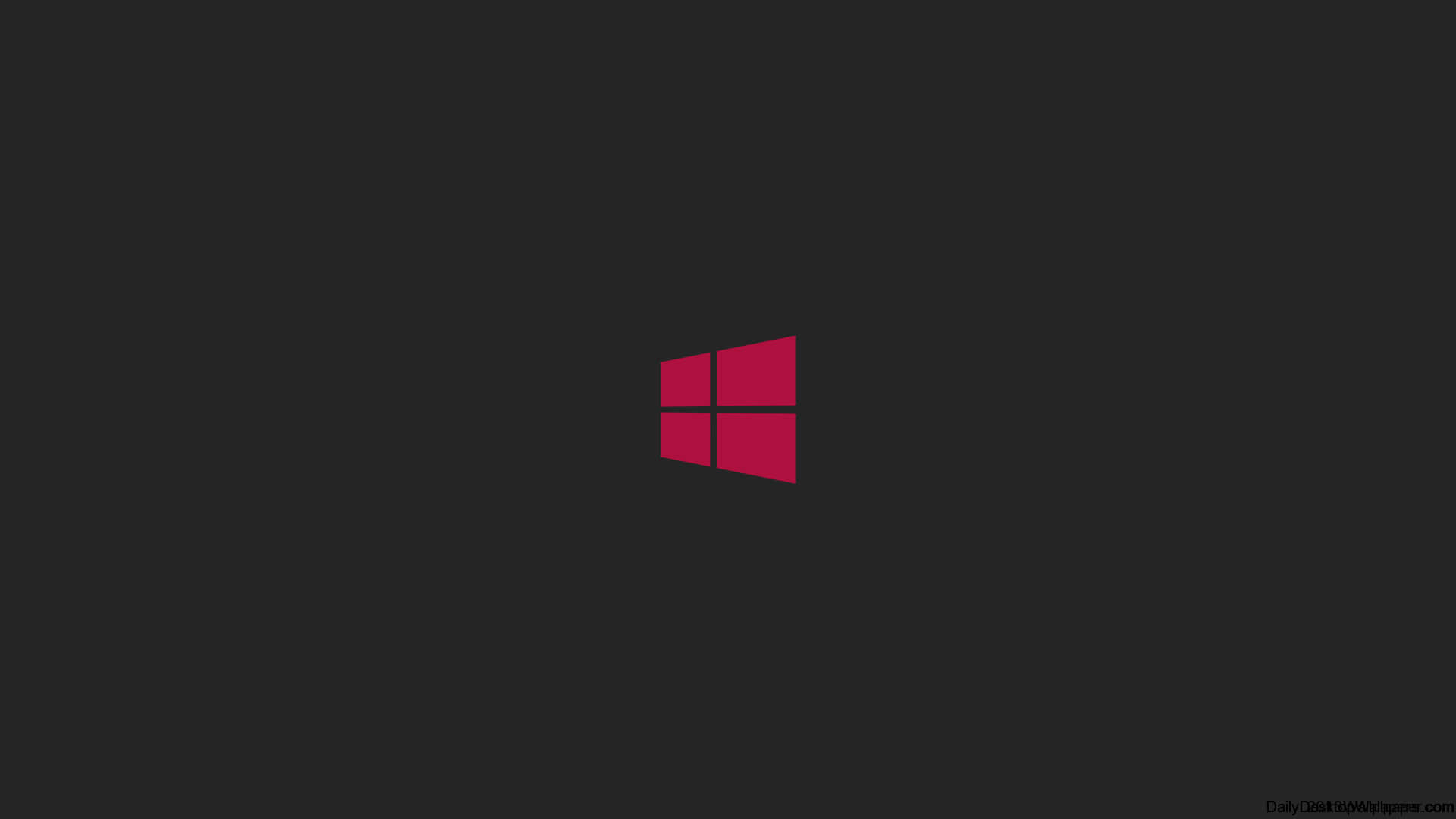 深灰色背景上的紅色Windows標誌