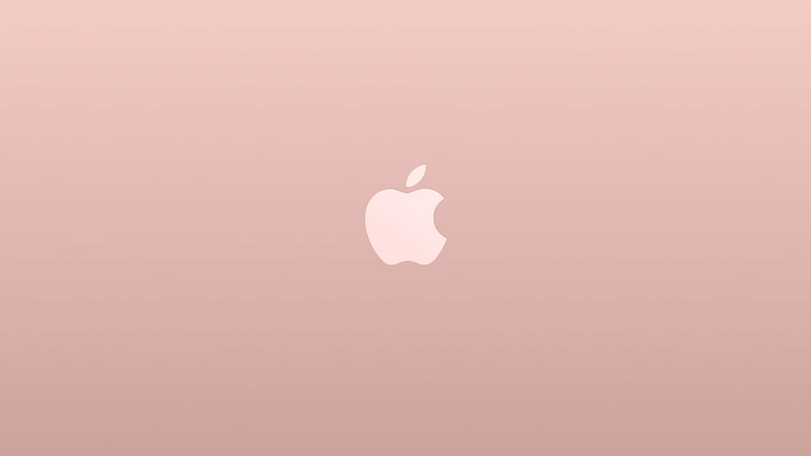 玫瑰金漸變背景上的Apple標誌