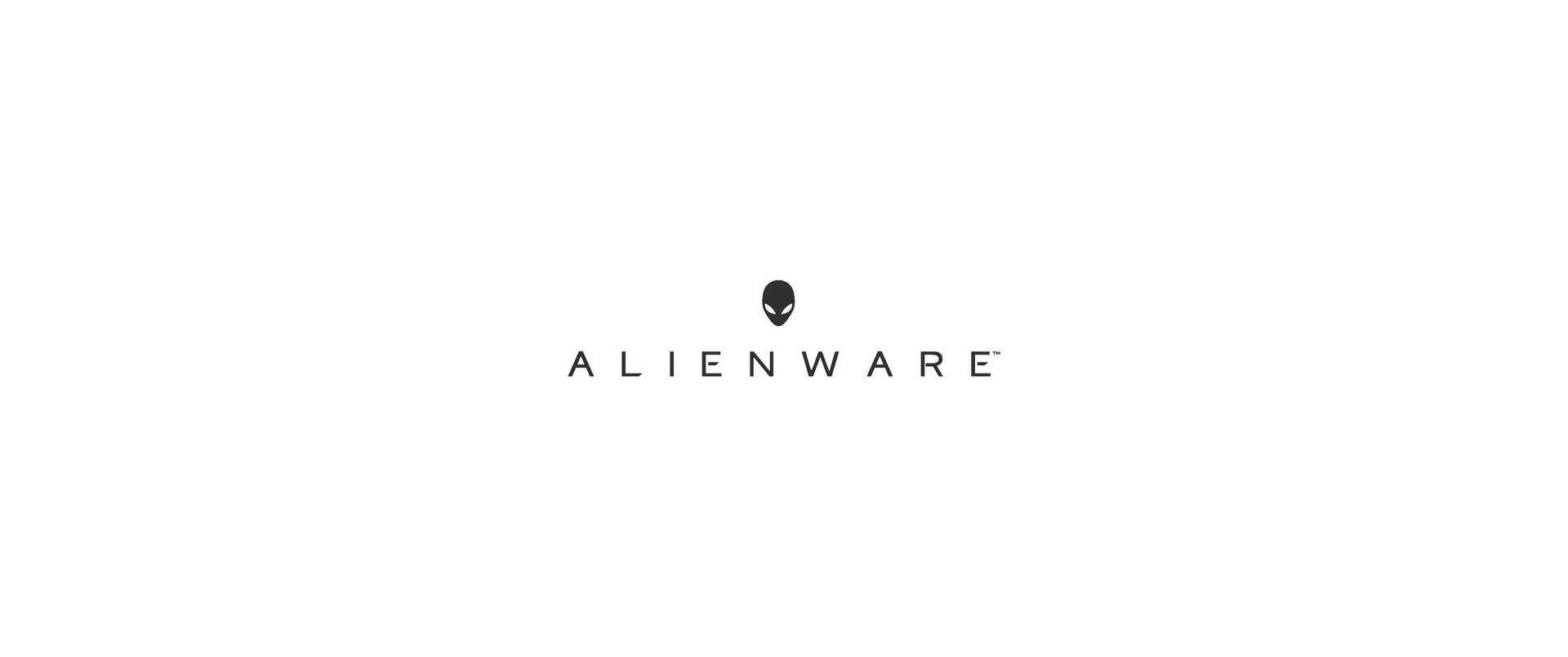 白色背景上的Alienware標誌