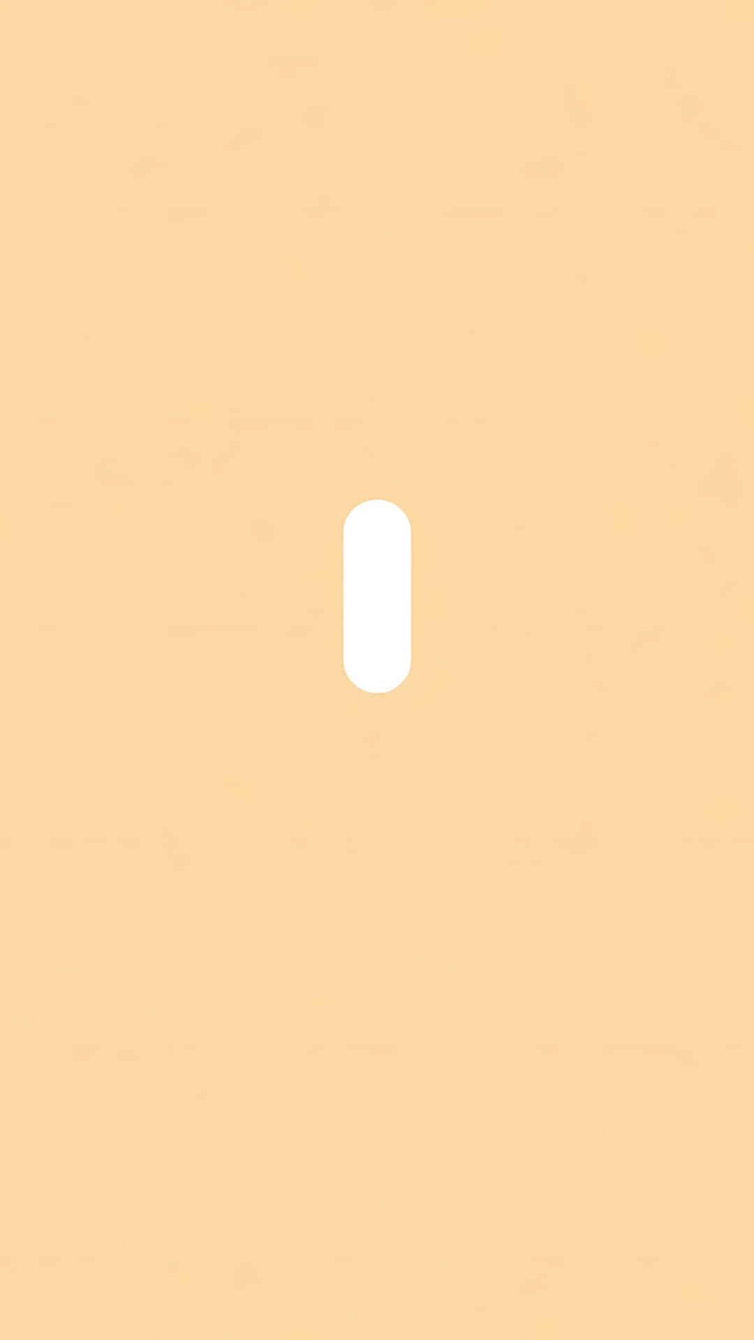 一個白色橢圓形狀居中於桃色背景上。
