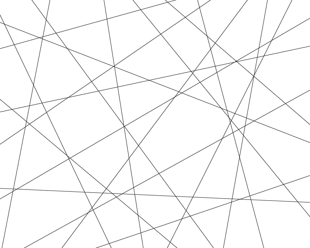 白色背景上交叉黑線的抽象幾何圖案。