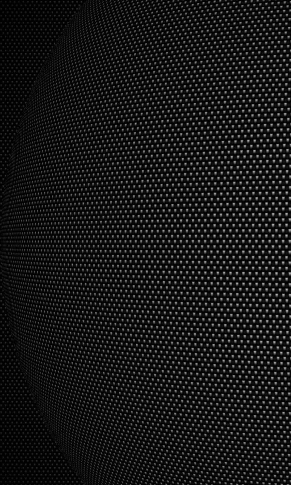Black And White Dots 桌布 壁紙 — 簡約黑色曲面，帶有微小的白色點狀網格，營造出未來感的數位紋理。
