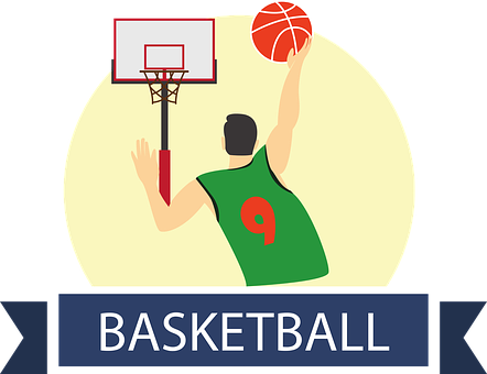 籃球運動員投籃圖形 壁紙