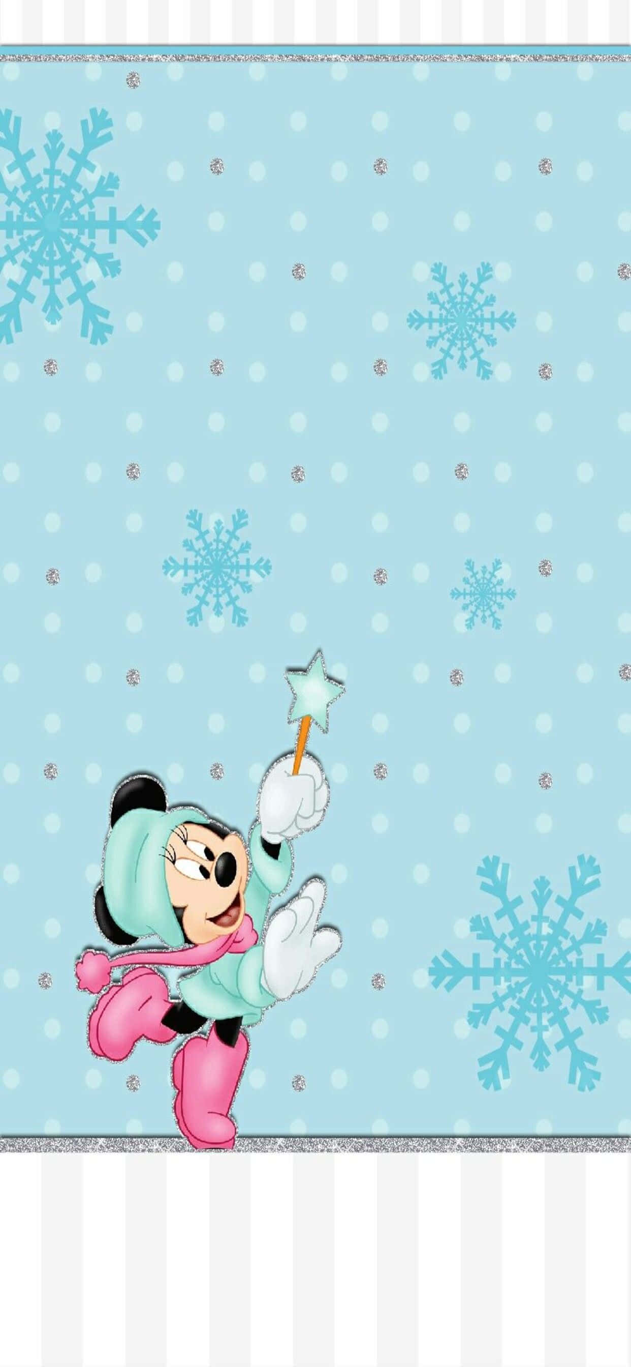 米奇雪花 wallpaper 壁紙