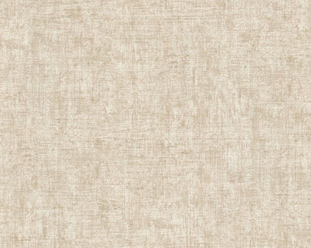 帶有細膩編織圖案的米色紋理布料壁紙。