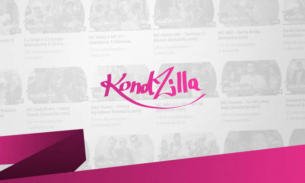 背景為音樂影片縮圖的KondZilla標誌。