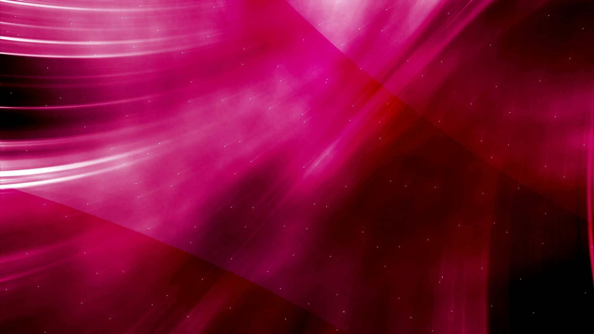 抽象數位藝術作品，在黑暗背景上呈現流動的洋紅色光和發光粒子。
